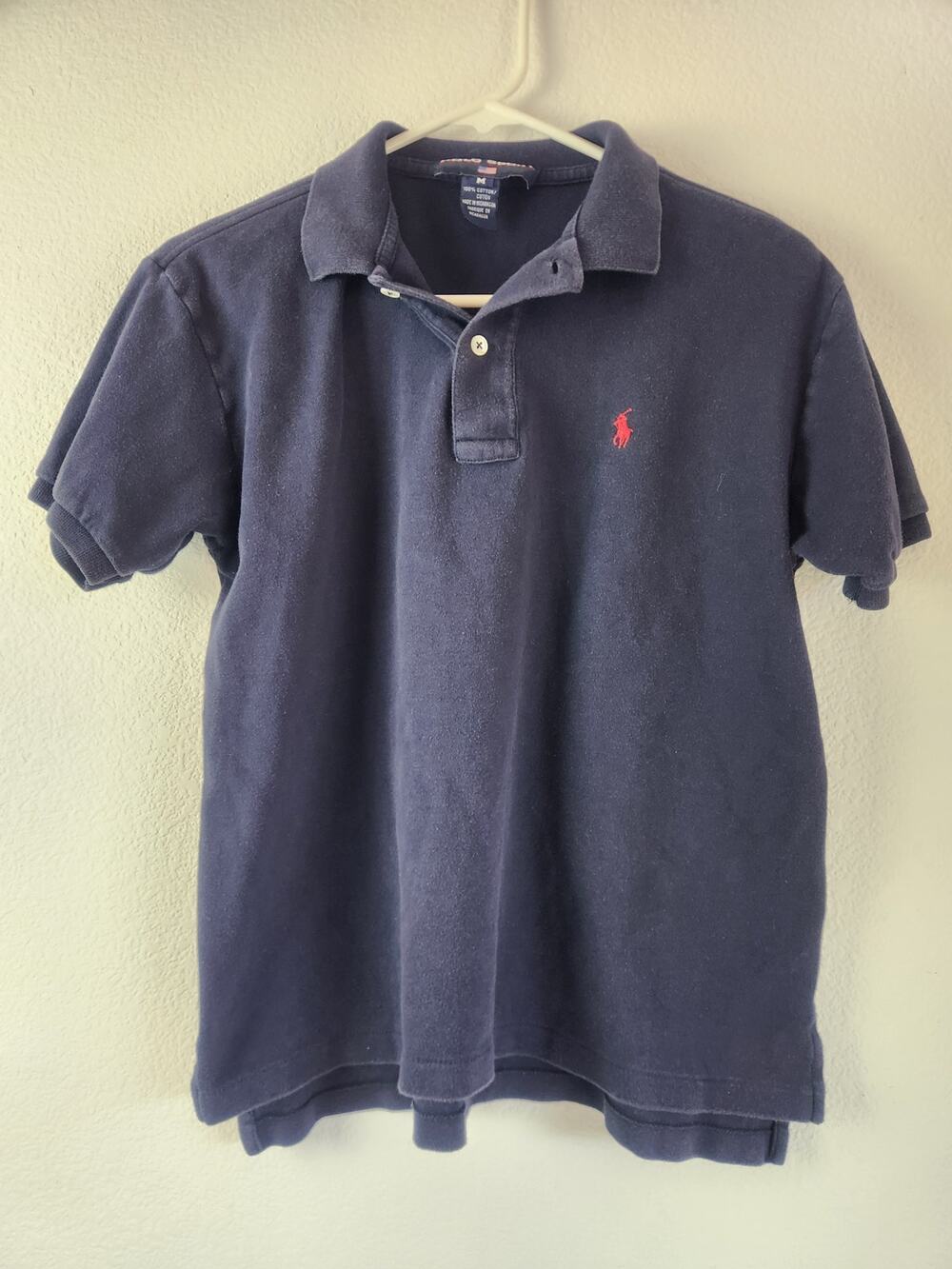 Vintage Polo Sport Ralph Lauren Polo Shirt Short Sleeve Women Medium Blue